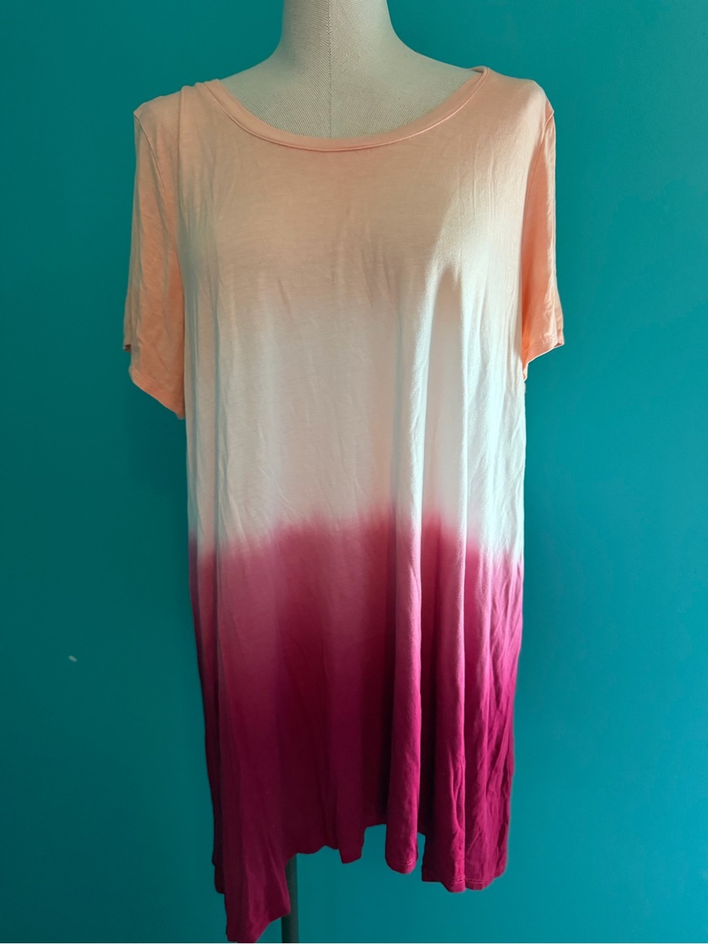 Lane Bryant Peach to Berry Ombre Tunic
